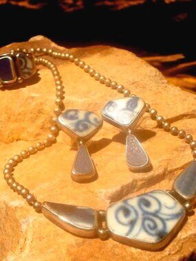 3 Piece, Sterling, Jewelry Set, Famous,California Artist,Nancy E Foster,Filigree